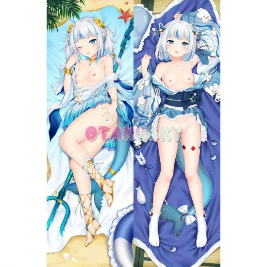 Virtual YouTuber Dakimakura Gawr Gura Body Pillow Case 13 - Click Image to Close