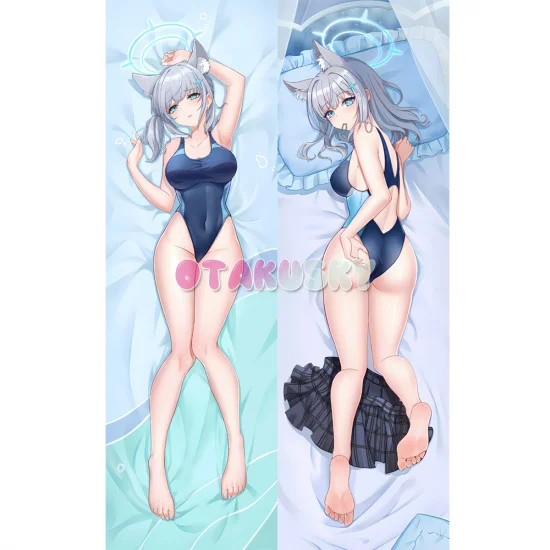 Blue Archive Dakimakura Sunaookami Shiroko Body Pillow Case 06 - Click Image to Close