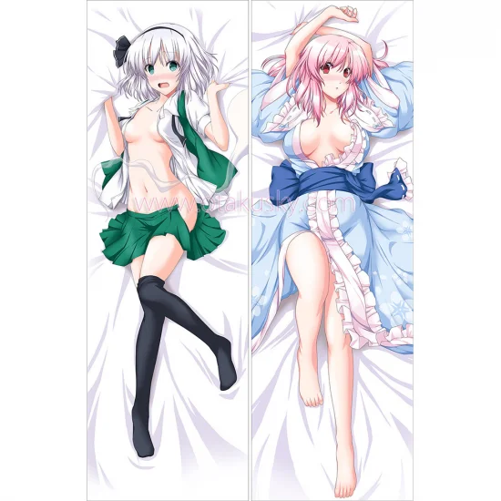 Touhou Project Yuyuko Saigyouji Youmu Konpaku Body Pillow Case - Click Image to Close