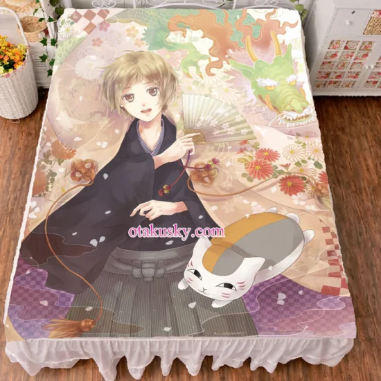 Natsume's Book of Friends Takashi Natsume Anime Bed Sheet Summer Quilt Blanket Custom 03 - Click Image to Close