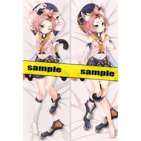 Genshin Impact Dakimakura Diona Body Pillow Case 03