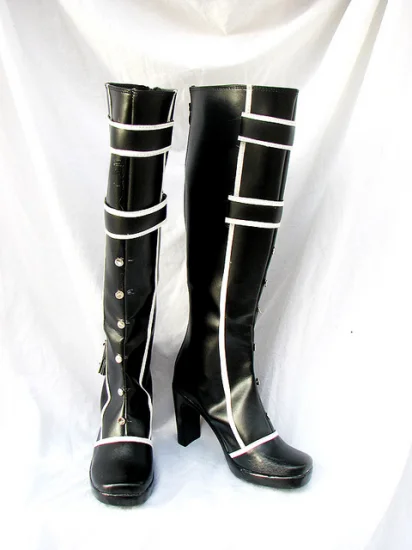 Black Cosplay Boots 05 - Click Image to Close