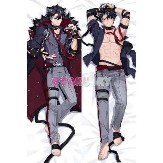 Genshin Impact Dakimakura Wriothesley Body Pillow Case 04 - Click Image to Close