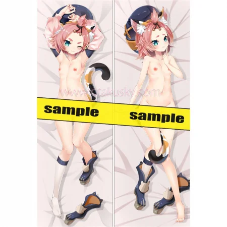 Genshin Impact Dakimakura Diona Body Pillow Case 04