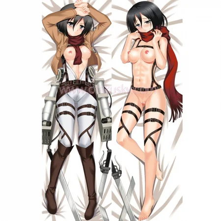 Attack on Titan Dakimakura Mikasa Ackerman Body Pillow Case 05