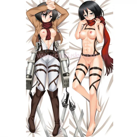 Attack on Titan Dakimakura Mikasa Ackerman Body Pillow Case 05 - Click Image to Close