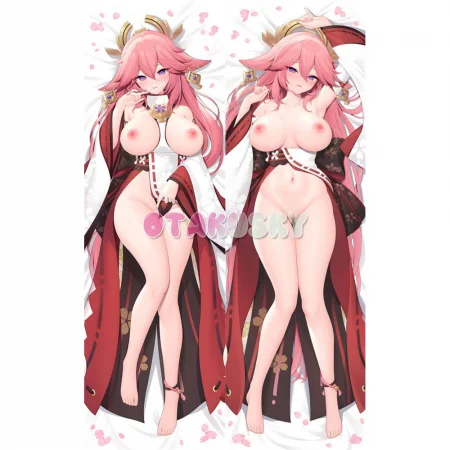 Genshin Impact Dakimakura Yae Miko Body Pillow Case 32