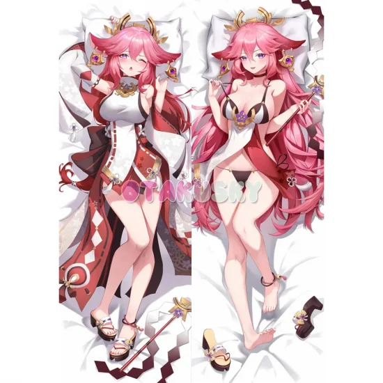 Genshin Impact Dakimakura Yae Miko Body Pillow Case 53 - Click Image to Close