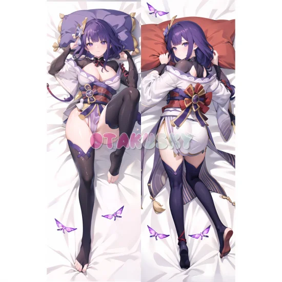 Genshin Impact Dakimakura Baal Raiden Shogun Body Pillow Case 70 - Click Image to Close