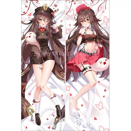 Genshin Impact Dakimakura Hu Tao Walnut Body Pillow Case 21 - Click Image to Close