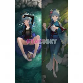 Genshin Impact Dakimakura Kamisato Ayaka Body Pillow Case 46