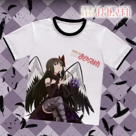 Puella Magi Madoka Magica Homura Akemi White T-Shirt