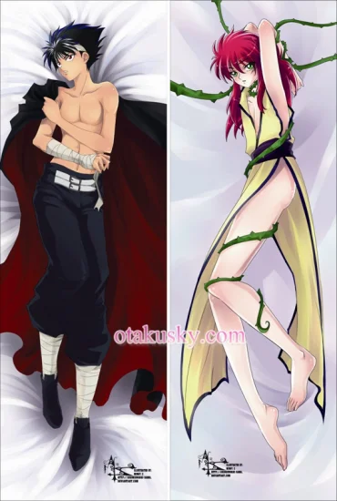 YuYu Hakusho Dakimakura Hiei Kurama Body Pillow Case - Click Image to Close