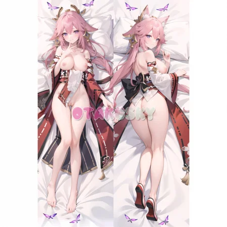 Genshin Impact Dakimakura Yae Miko Body Pillow Case 49