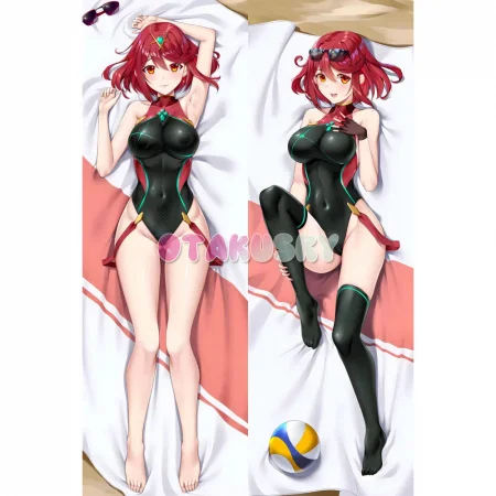 Xenoblade 2 Dakimakura Pyra Body Pillow Case 05