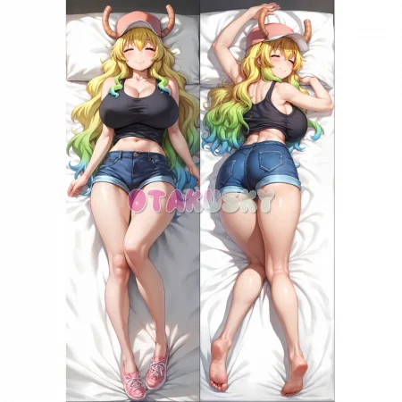 Miss Kobayashi's Dragon Maid Dakimakura Lucoa Body Pillow Case 05