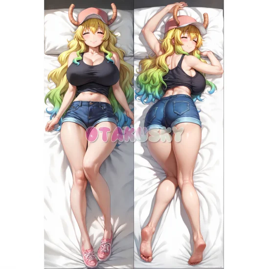 Miss Kobayashi's Dragon Maid Dakimakura Lucoa Body Pillow Case 05 - Click Image to Close