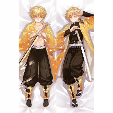 Demon Slayer Dakimakura Agatsuma Zenitsu Body Pillow Case 03