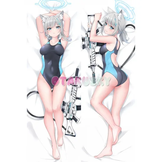 Blue Archive Dakimakura Sunaookami Shiroko Body Pillow Case 17 - Click Image to Close