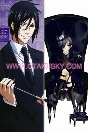 Black Butler Sebastian Michaelis Body Pillow Case 02