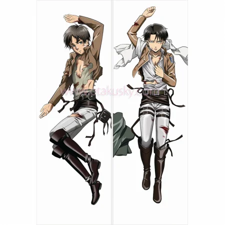 Attack on Titan Dakimakura Levi Eren Yeager Body Pillow Case 10