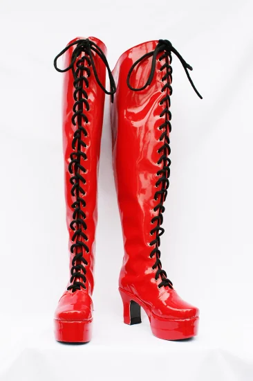 Red Cosplay Boots 02 - Click Image to Close