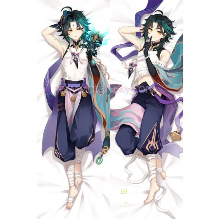 Genshin Impact Dakimakura Xiao Body Pillow Case 02