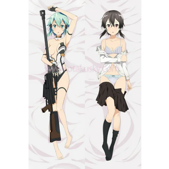 Sword Art Online GGO Dakimakura Sinon Body Pillow Case - Click Image to Close