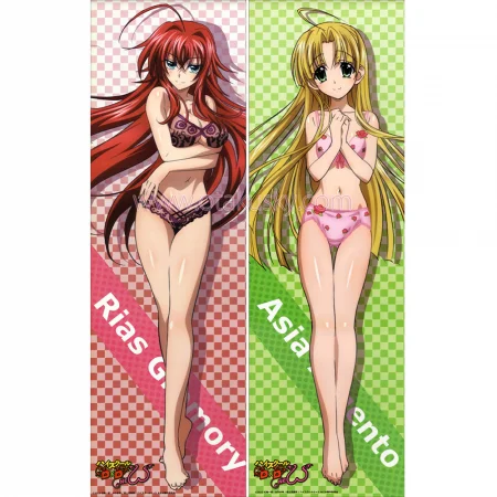 High School DXD Dakimakura Rias Gremory Asia Argento Body Pillow Case