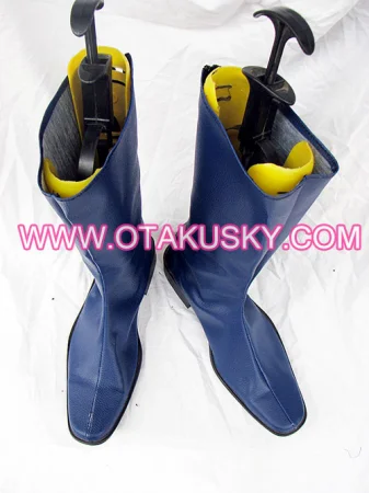 Blue Saya Kisaragi Cosplay Boots