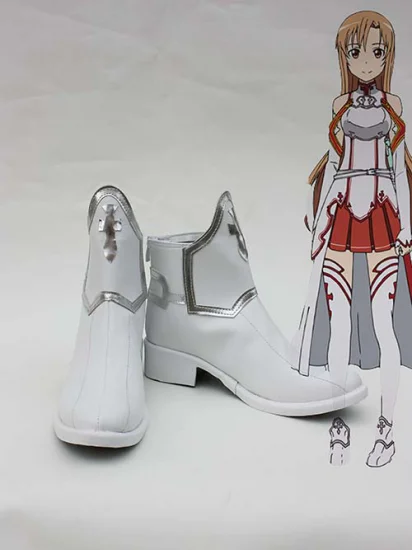 Sword Art Online Asuna Cosplay Shoes