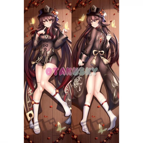 Genshin Impact Dakimakura Hu Tao Walnut Body Pillow Case 25 - Click Image to Close