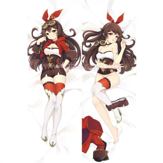 Genshin Impact Dakimakura Amber Body Pillow Case 02 - Click Image to Close