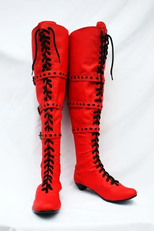 Red Cosplay Boots 03