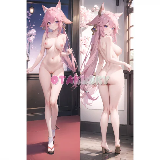 Genshin Impact Dakimakura Yae Miko Body Pillow Case 48 - Click Image to Close