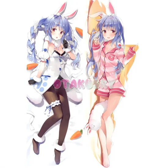 Virtual YouTuber Dakimakura Usada Pekora Body Pillow Case 13 - Click Image to Close