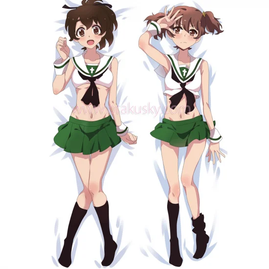 Girls und Panzer Dakimakura Momo Kawashima Body Pillow Case - Click Image to Close