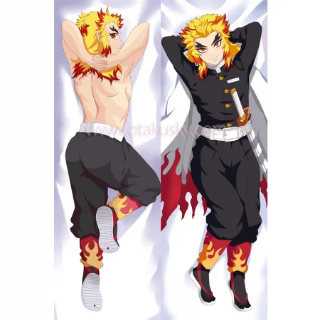 Demon Slayer Dakimakura Rengoku Kyoujurou Body Pillow Case 04