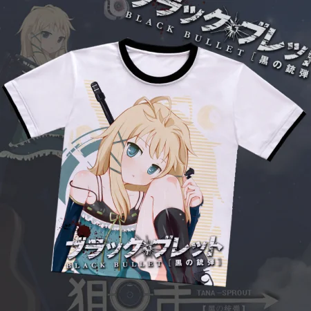 Black Bullet Tina Sprout White T-Shirt