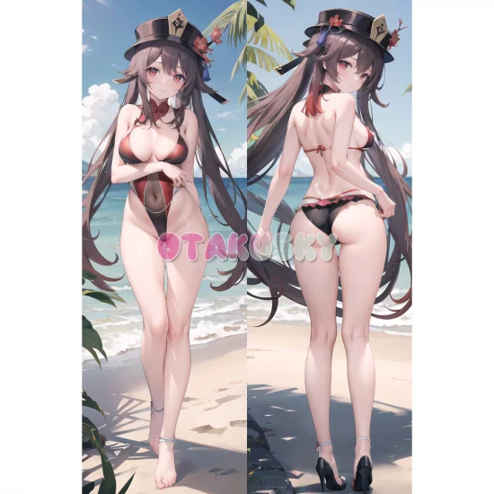 Genshin Impact Dakimakura Hu Tao Walnut Body Pillow Case 32 - Click Image to Close