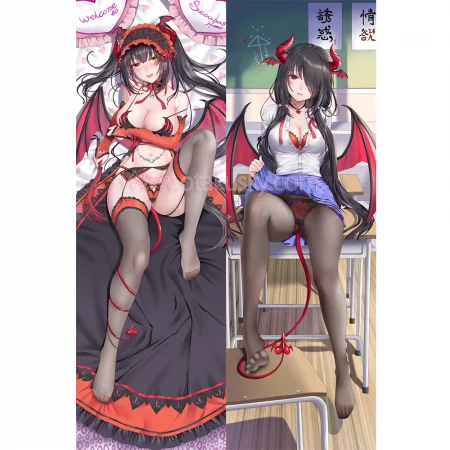 Date a Live Dakimakura Kurumi Tokisaki Body Pillow Case 82