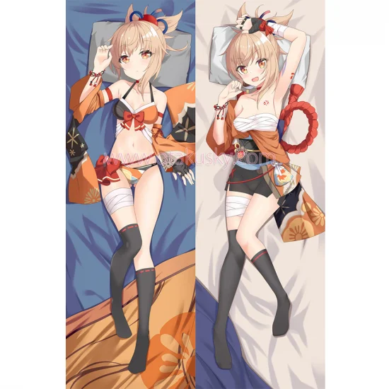 Genshin Impact Dakimakura Yoimiya Body Pillow Case 08 - Click Image to Close