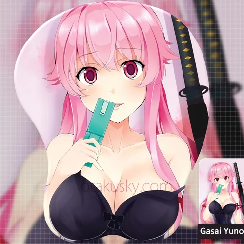 Future Diary Gasai Yuno 3D Anime Mouse Pads - Click Image to Close