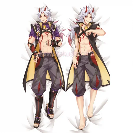 Genshin Impact Dakimakura Arataki Itto Body Pillow Case 03