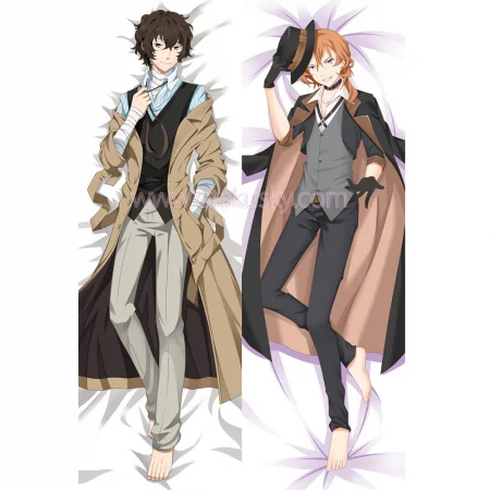 Bungo Stray Dogs Dakimakura Osamu Dazai Body Pillow Case 02