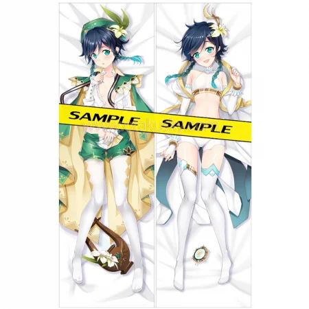 Genshin Impact Dakimakura Venti Body Pillow Case 03