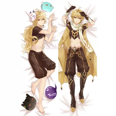 Genshin Impact Dakimakura Aether Body Pillow Case