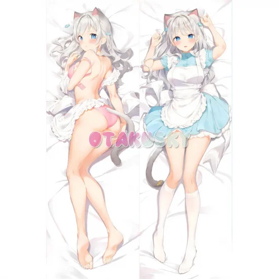 Virtual YouTuber Dakimakura Amanagi El Body Pillow Case - Click Image to Close