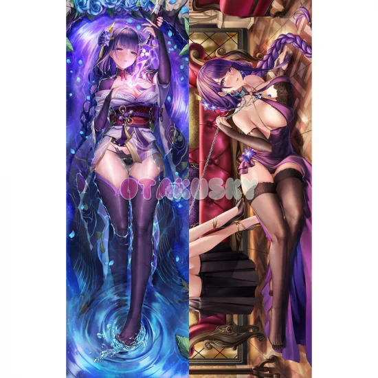 Genshin Impact Dakimakura Baal Raiden Shogun Body Pillow Case 58 - Click Image to Close