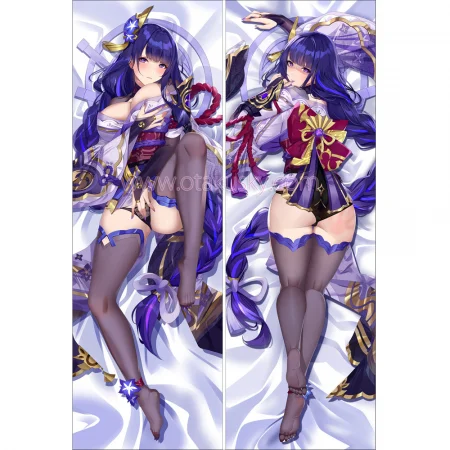 Genshin Impact Dakimakura Baal Raiden Shogun Body Pillow Case 15